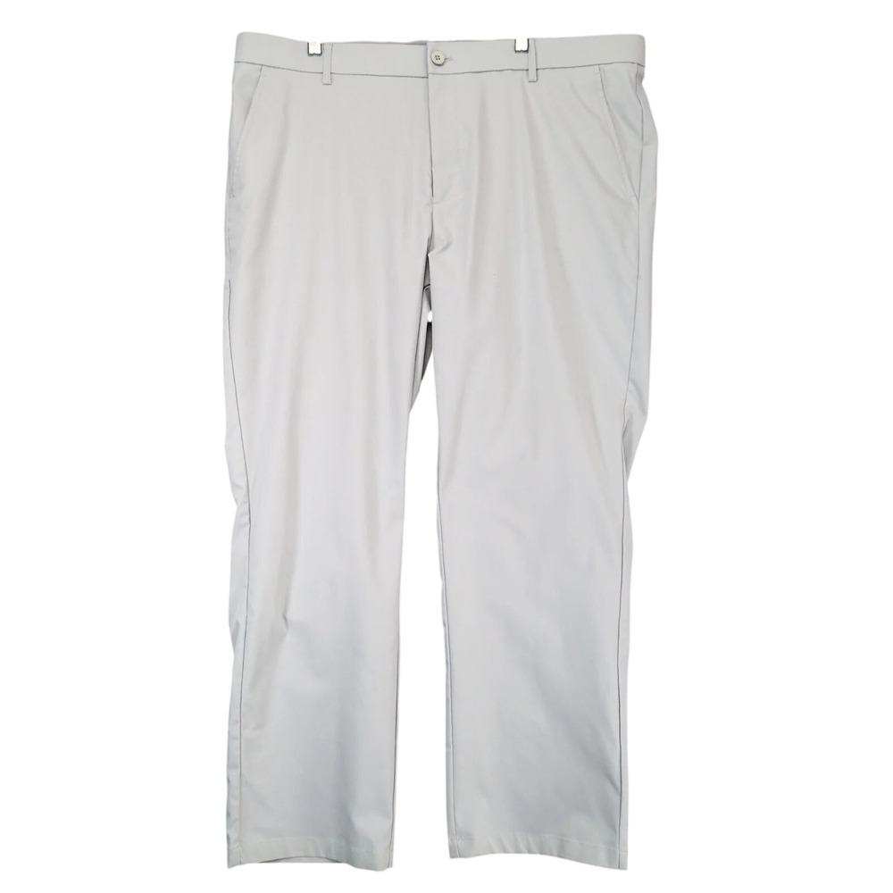 MAELREG Lt Gray Pro Flex Golf Pants Mens 40x30 Performance Preppy Country Club